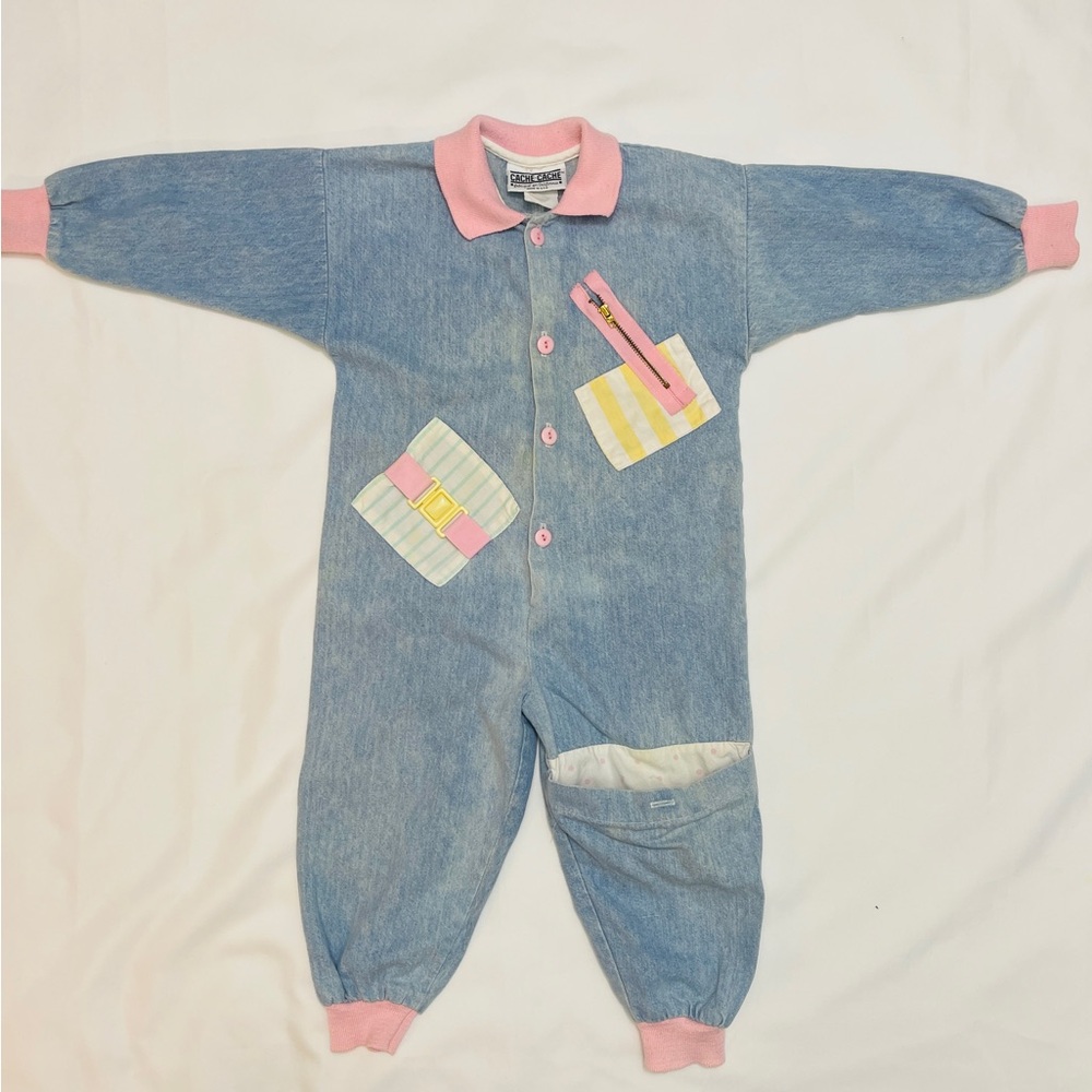 Adorable Pink and Blue Kids Footie